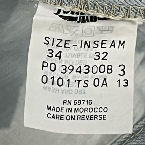 Vintage Y2K Deadstock NWT Jordache Relaxed Fit Denim Blue Jeans Men's 34x32 NEW - Picture 7 of 9